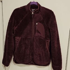 Sweaty Betty Deep Burgundy Plush Jacket